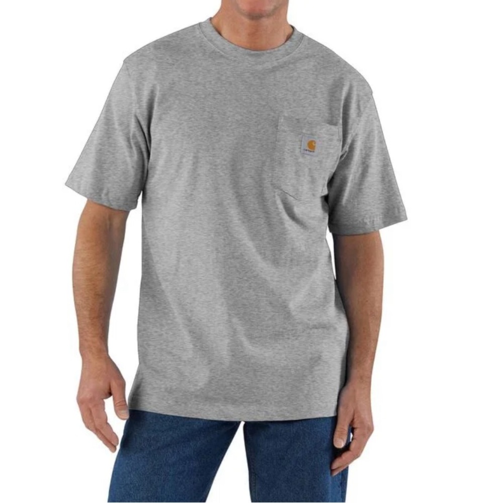 CARHATT Men Loose Tee Medium M Loose Fit Heavyweight Short-Sleeve Pocket T-Shirt